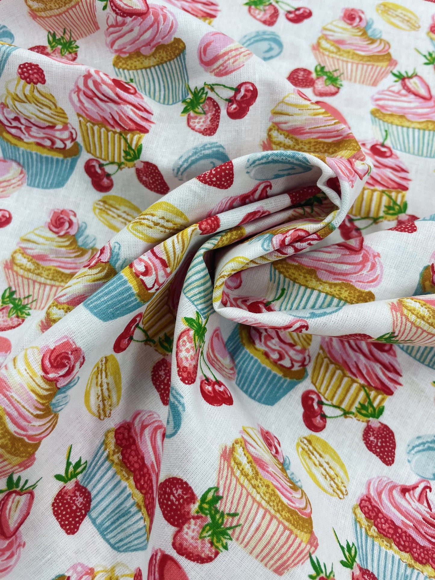 Porte-clés artisanal en tissu - Motif Gourmandise - Atelier Popsie
