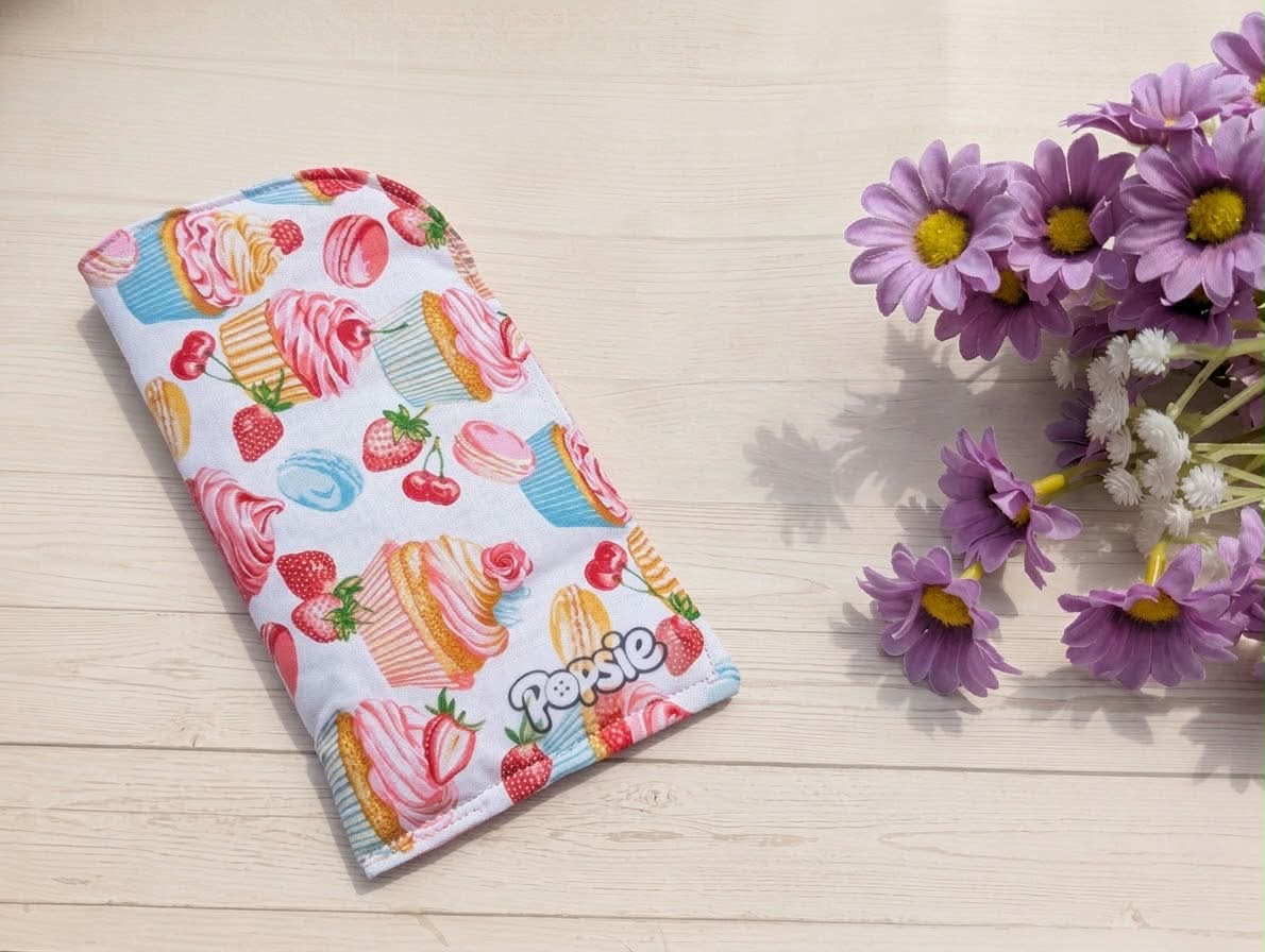 Étui à lunettes artisanal - Motif gourmandise - Atelier Popsie