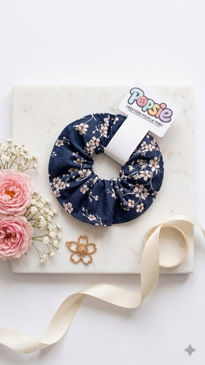 Chouchou élastique fleur de Sakura — accessoire cheveux style japonais