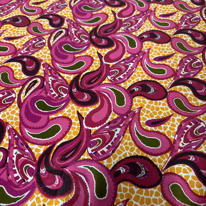 Porte-clé dragonne tissu motif graphique coloré — accessoire fait main