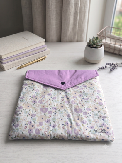 Housse à Liseuse Personnalisable Molletonnée Mélania Violet – Compatible Kobo Libra Colour & Kindle