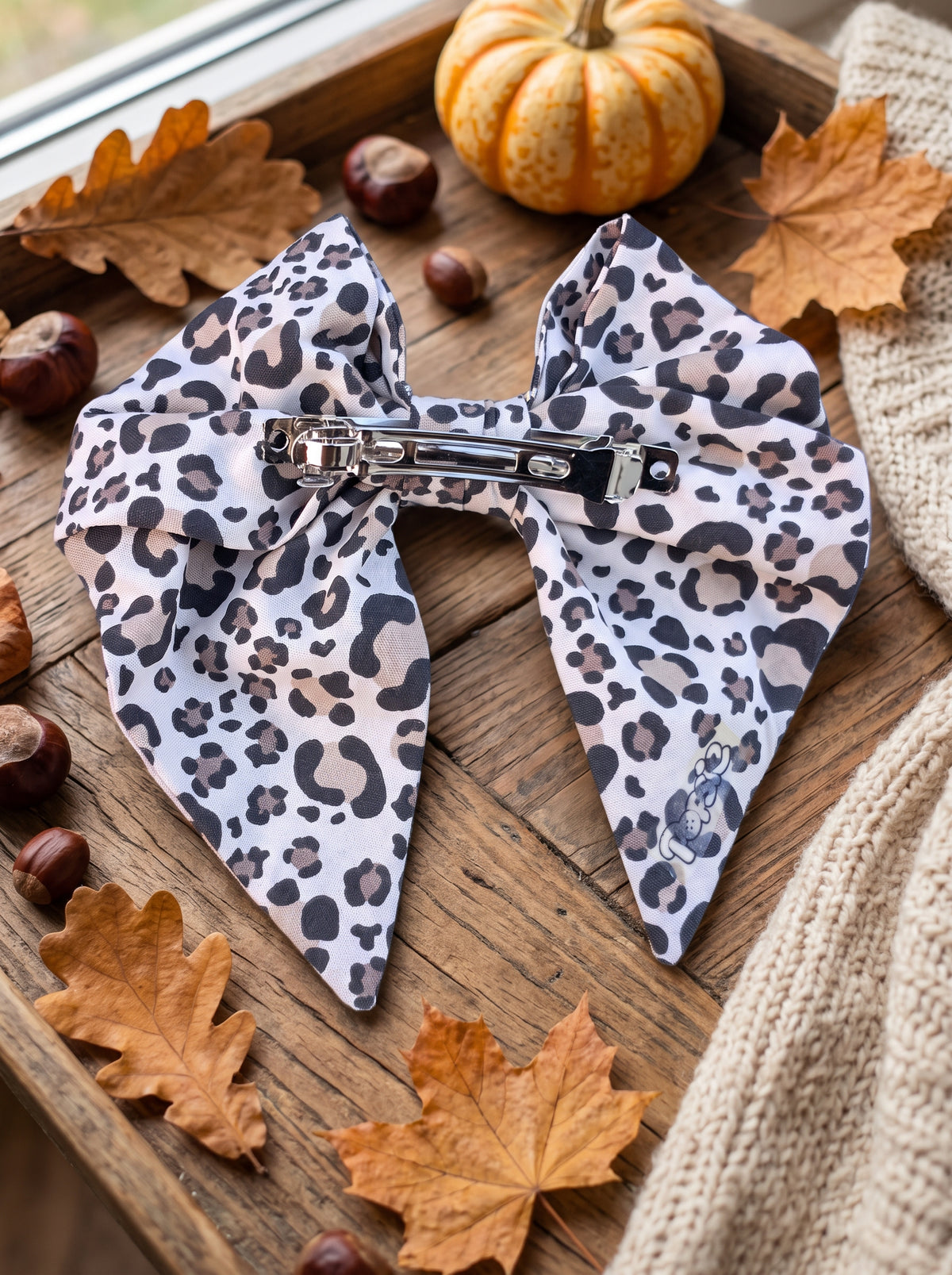 Barrette Cheveux Nœud Léopard | Collection Bejah