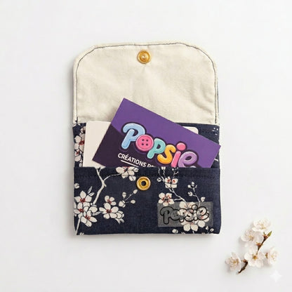 Porte-cartes Fleur de Sakura