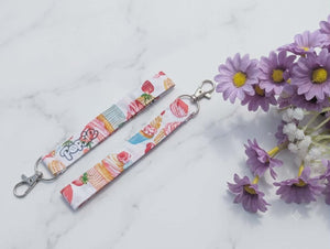 Porte-clés artisanal en tissu - Motif Gourmandise - Atelier Popsie