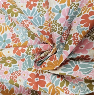 Pochette à livre - Retro fleuri